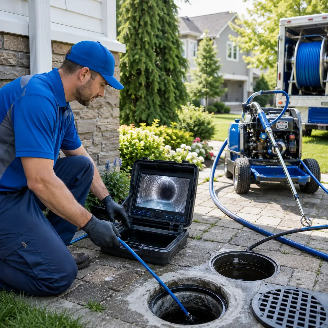 Outdoor drain cleaning professionals serving Russell, IL